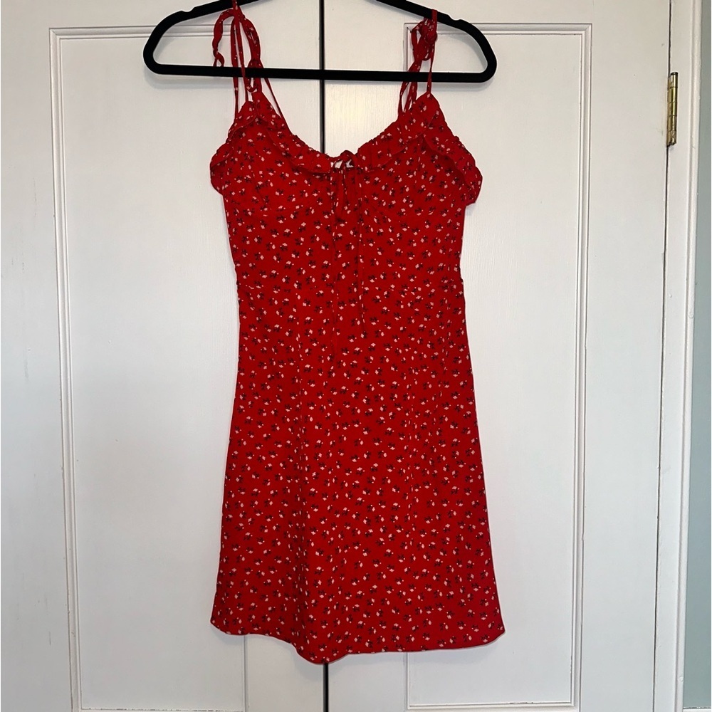 PRINCESS POLLY Red Floral Mini Dress